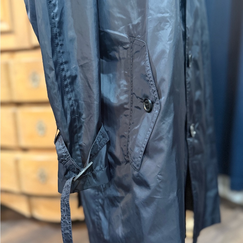 Burberry Dark Blue Windbreaker Trench Coat - Picture 7 of 12